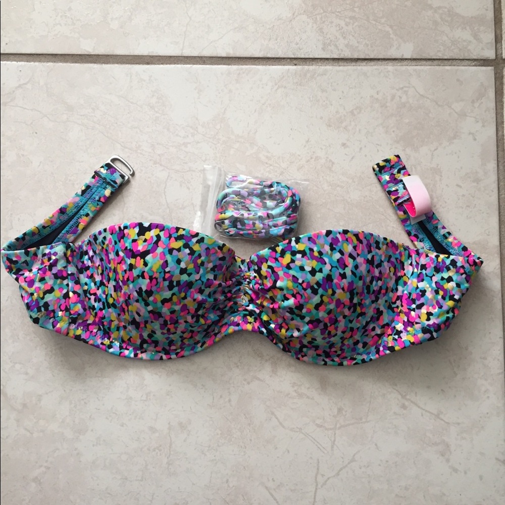 Colorful bikini top